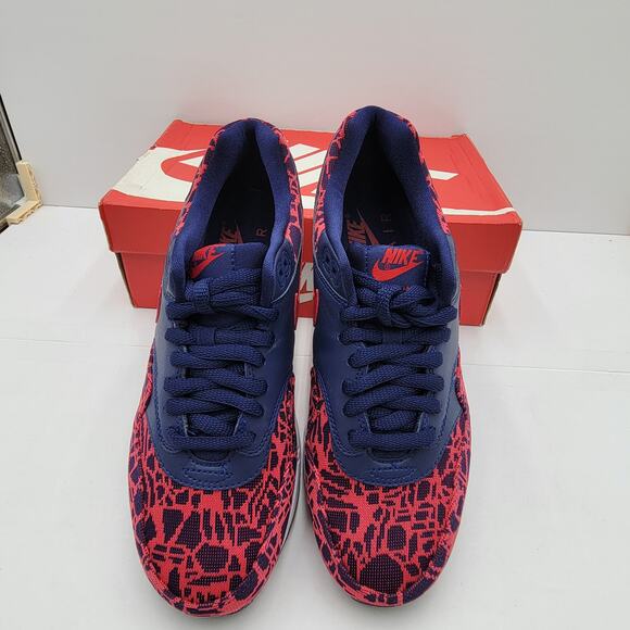 Nike Air Max 1 Jacquard Blue Red Women's Size 8 NIB (2015) - Picture 4 of 8